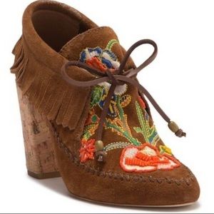 TORY BURCH 💥$450 Huntington Suede Festival Bootie
